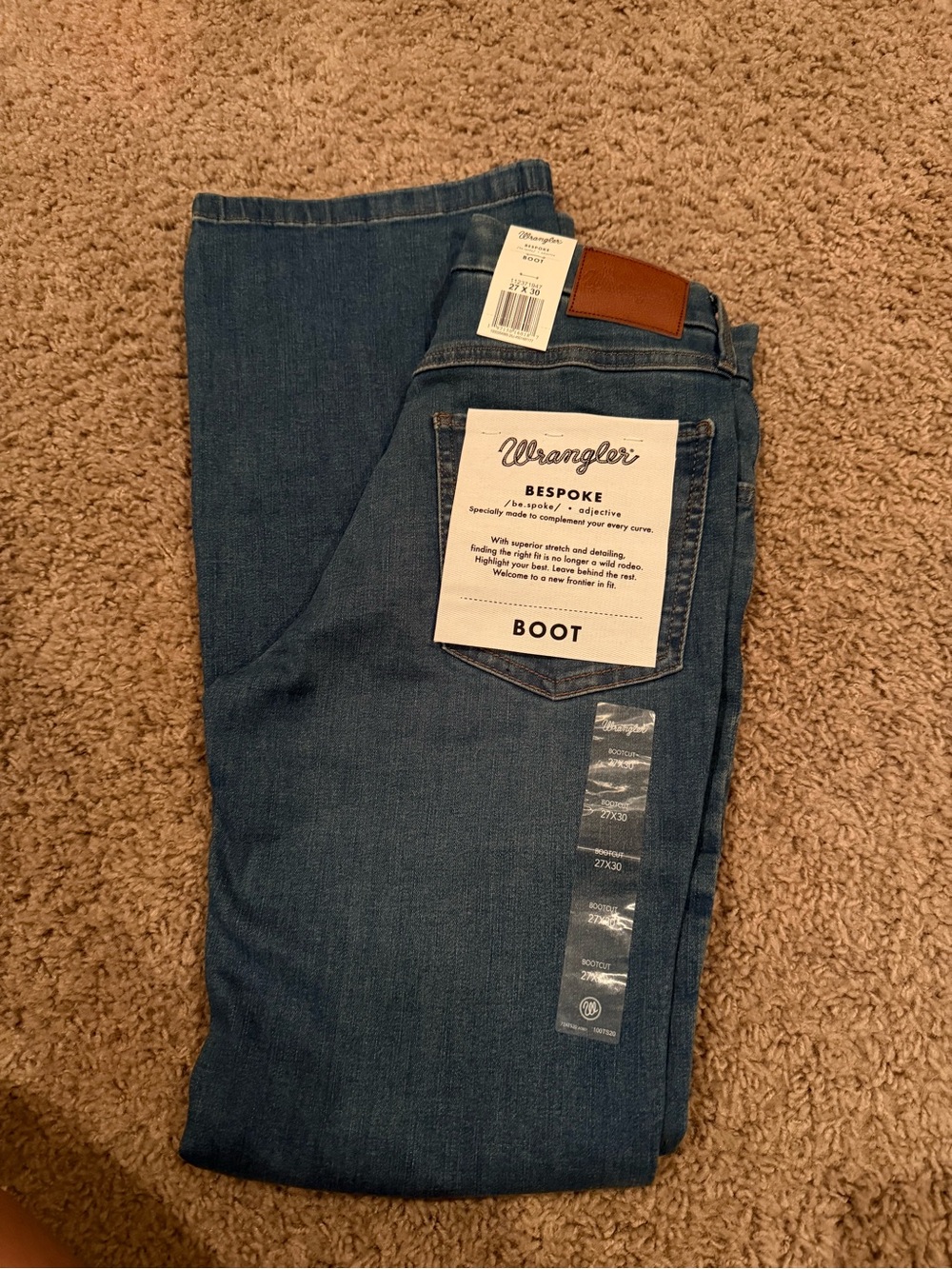 Wrangler Women's Boot Cut Jeans in Dark Blue